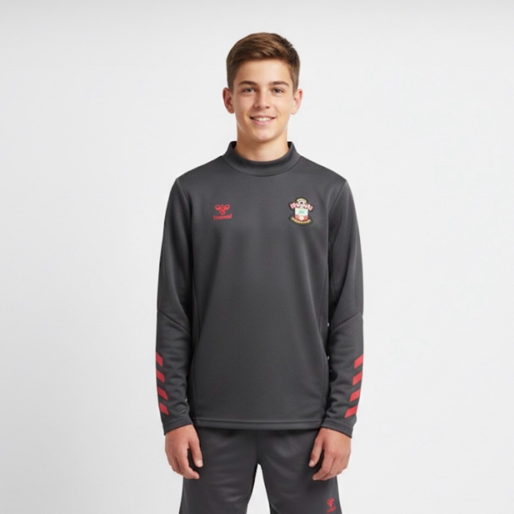 Southampton FC Hummel Kids Black and Red Training Jersey